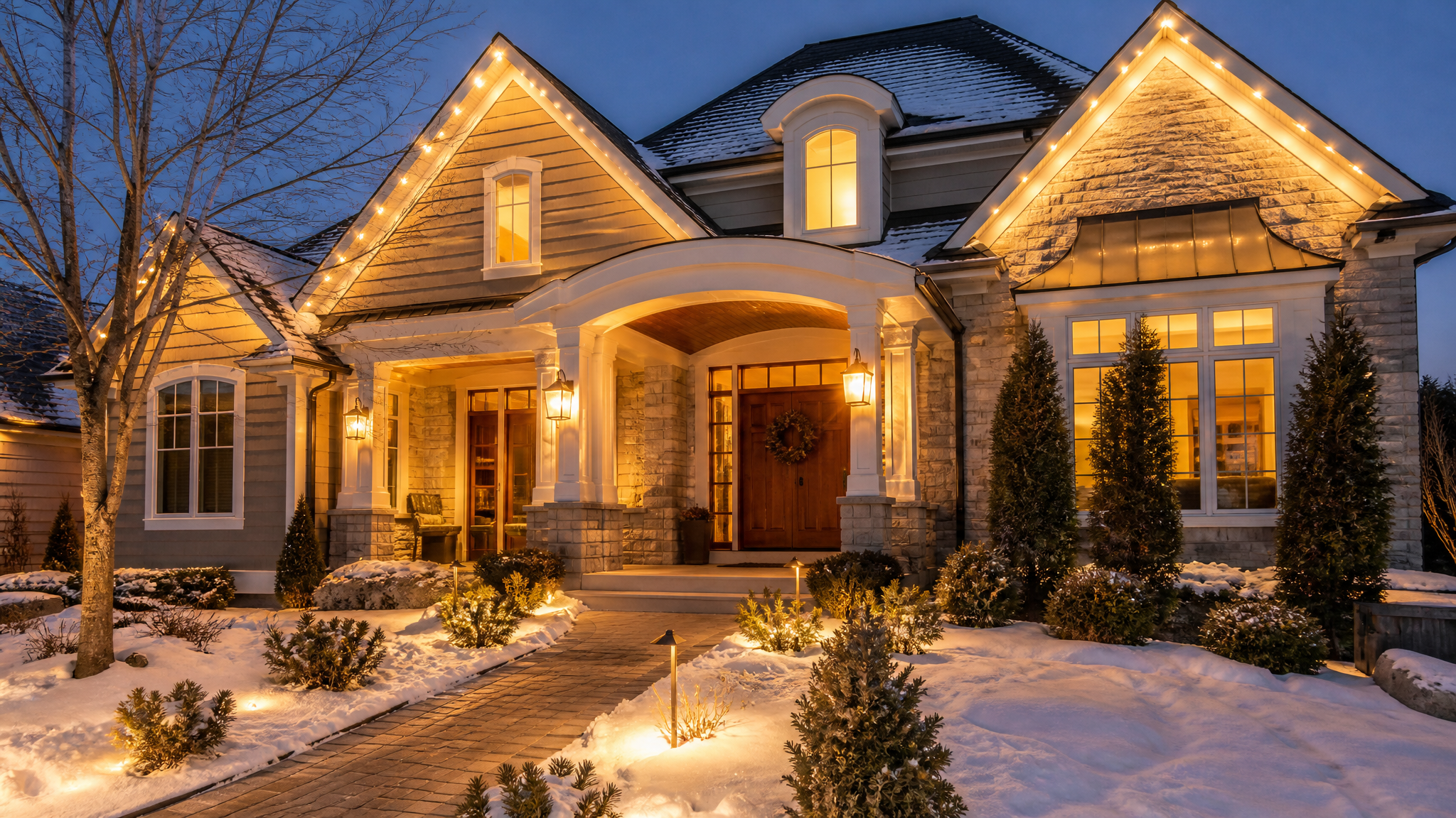 West Michigan Lighting Partners exterior lighting